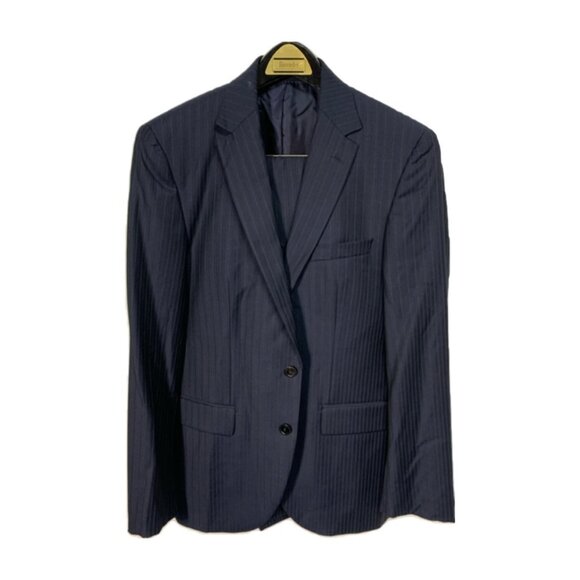 Hugo Boss Navy Blue Pinstripe 2 Piece Suit